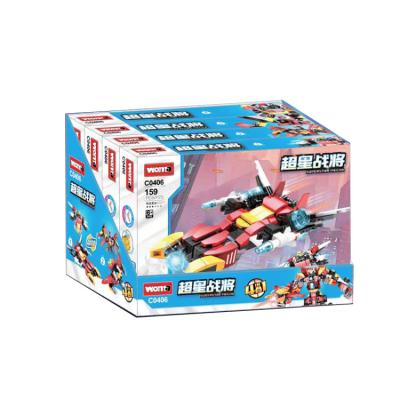 China Educational Toy Assemble warped superstar warrior 4-in-1 set multi-game Mecha building blocks. for sale