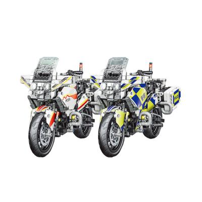 China DIY TOY Series Racing Motorcycle Assembling Toy Building Block Sets Plastic Educational For Sale. for sale