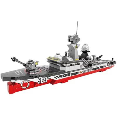 China DIY TOY Simulation Warship 054A frigate plastic building block Toy Set collected children. for sale