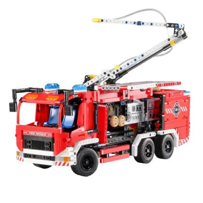 China DIY TOY Fire Engine For Assembling STEM Science and Education Toys Two-mode Game Method Building Blocks Set. for sale