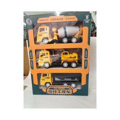 China Friction Toy Manufacturer Price Three In a Combination Toy Engineering Vehicle Inertial Car for sale