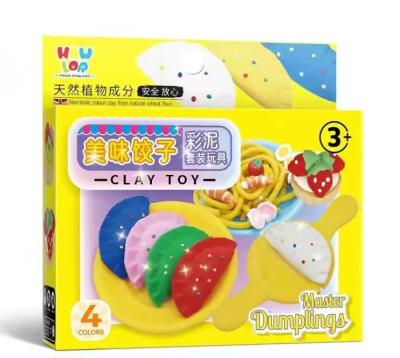 China Hot Selling Flour Nurture Kids Handling Ability Delicious Dumplings Colored Clay Set for sale