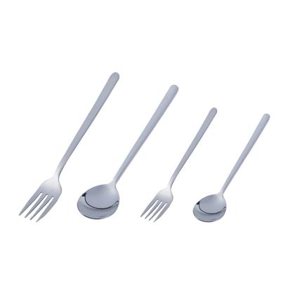 China 304 Stainless Steel Viable Tableware Korean Fruit Fork Spoon Spoon Fork Wholesale for sale