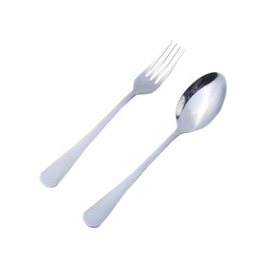 China Stainless Steel Spoon Fork Stainless Steel Dinnerware Two Piece Set Can Be Customized for sale