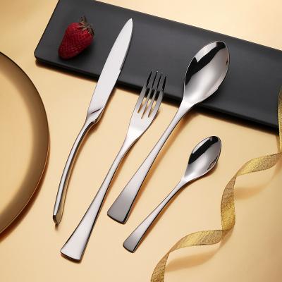 China Kaya Series Stainless Steel 304 Sustainable Luxury Modern Black Restaurant Flatware Black Flatware Set With Custom Logo for sale