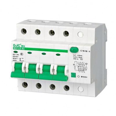 China QJC Factory OEM ODM BD1LE-63 Residual Current Circuit Breaker 4 Pole Elcb 4KA for sale