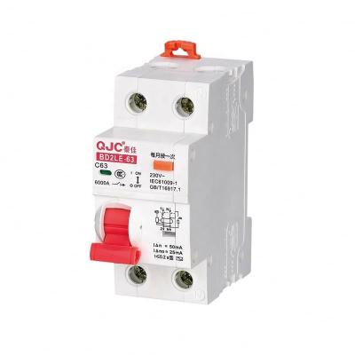 China QJC BD2LE-63 6kA 63 amp 2P RCBO 6KA for sale