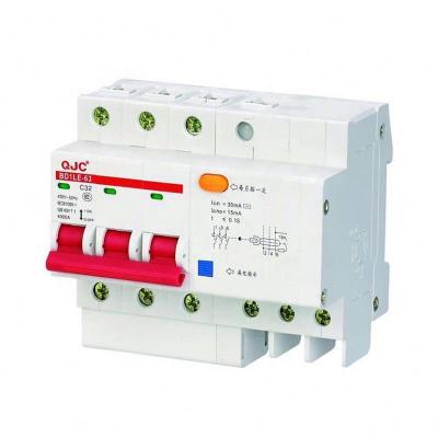 China QJC Factory Supply BD1LE-63 32A T Type RCBO ELCB Automatic Reclosing 4KA for sale