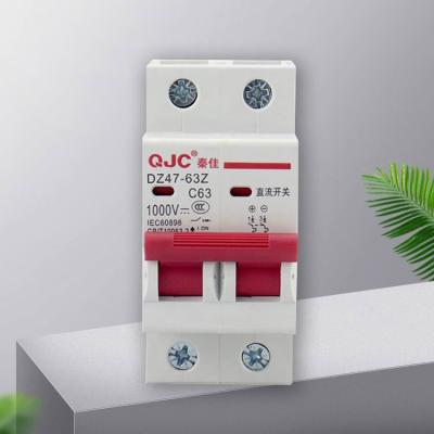 China QJC NC 2P 230V/415V 6KA Mini DC Circuit Breaker MCB NC for sale