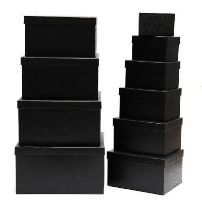 China 10-Piece Rectangular Paper Box Recyclable High Quality Flower Packaging Paper Box Set With Lid for sale