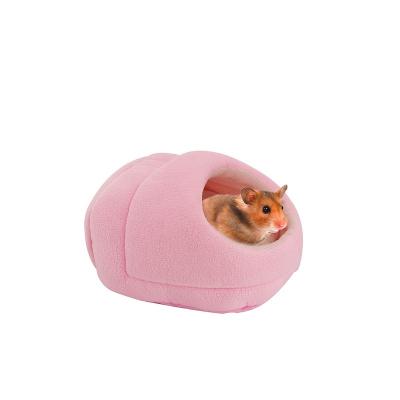 China Cheap Soft Viable Pet Rat Hamster Bed House Small Chinchillas Bed Nest Cage Mini Guinea Hamster House for sale