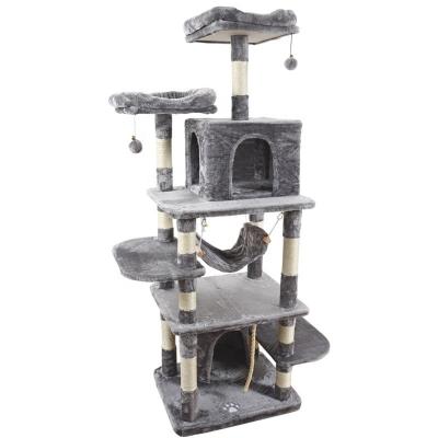 China Stored Cat Tree Tower Condo Furniture Scratch Post For Kittens Pet House Play for sale