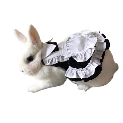 China Top Selling Cute Rabbit Chinchilla Maid Dress Winter Pets Stocked Clothes and Accessories for sale