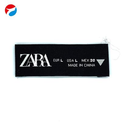 China Wholesale Cheap Woven Logo Polyester High Density Labels Fashion Labels Viable Custom Manufacturer for sale