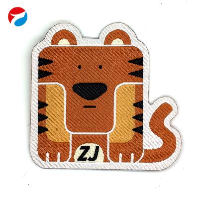 China Viable cute animal - garment trademark sewing label reverse side quality fabric for sale