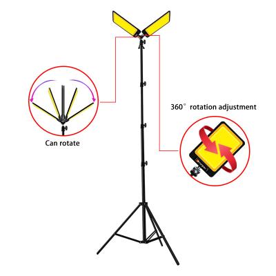 China Garden Telescopic Cob Led Remote Control Adjustable Double Lighting Color Lighting 360 Led Light for sale