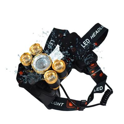 China 360 Garden Light 18650 Battery Rechargeable Led Head Lamp 30W USB T6 LED Aluminum Headlight Head Light for sale