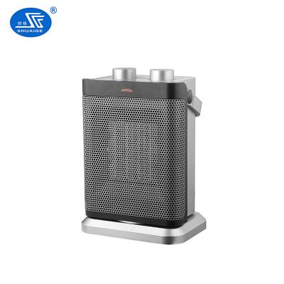 China Fast Heater PTC Ceramic Space Heater with Adjustable Thermostat for Indoor, Room Use, Portable Heater Electric Heater Fan Carry Handle for sale