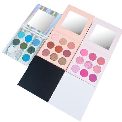 China Pop Waterproof Custom Color Eyeshadow Palette Makeup DIY Private Label Empty Eyeshadow Palette for sale