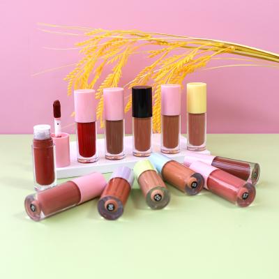 China Wholesale Cosmetics Waterproof Matte Nude Private Label Lip Lip Waterproof Vegan Liquid Lipstick for sale