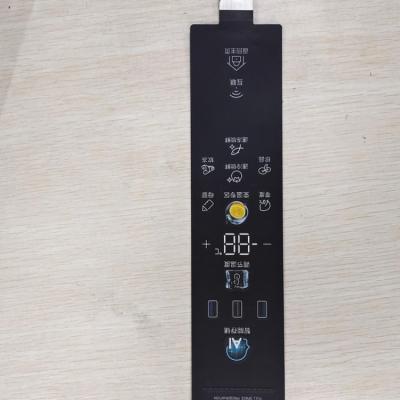 China New Model Home Appliance Customized Sticker Membrane Switch Refrigerator Panel Machine Graphic Covered Panel for sale