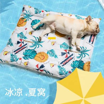 China 2022 New Arrival Waterproof Pet Dog Ice Nest Mat Summer Dogs Protection Cat Cooling Mat All Size Dog Supplies Ice Mat Bed for sale