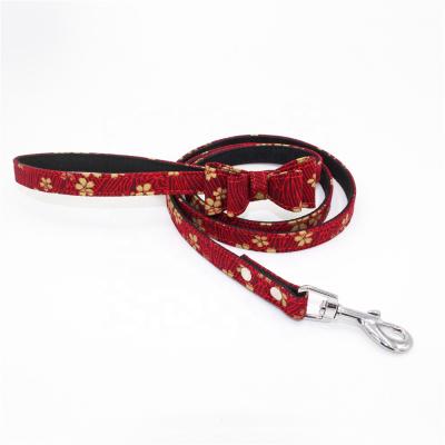 China 2022 Special Dog Rope New Arrival Japanese Style Pet Leash Rope Printing Bowknot Rope Dog Viable Dog Leash for sale