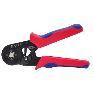 China Crimping Tool Terminal 0.25-6mm2 Tubular SOC8 6-4 Connectors Crimping Pliers Hand End Socket Connectors Precision Crimper Tool for sale