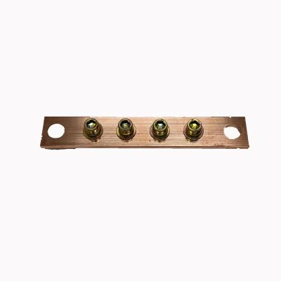 China Connecting Wire Connector High Quality Brass Bar , Neutral Earth Bar / Copper Terminal Block Brass Bar for sale