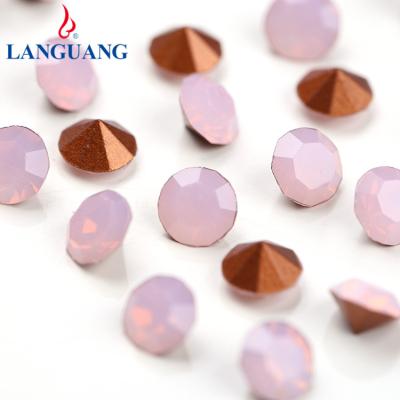 China Environmental Inspection Lan Guang SS4-SS34 China Most Popular Custom Sizes Wholesale Custom Multi Colored Hot-fix Round Glass Rhinestone Non for sale