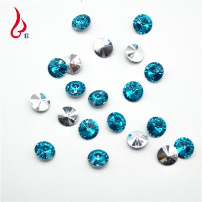 China Hot Environment Inspection Lan Guang 20mm Fix 200pcs/bag Flat Back Around Acrylic Rhinestone For DIY Jewelry Clothing Accessories for sale