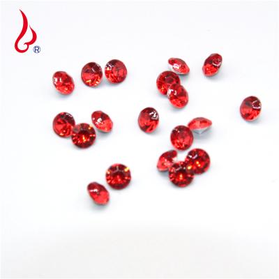 China Environment Inspection Lan Guang 5.5mm Shiny Acrylic Rhinestone 5000pcs/bag Beads Iron On Diamonds For Clothes Dots Around Crystal for sale