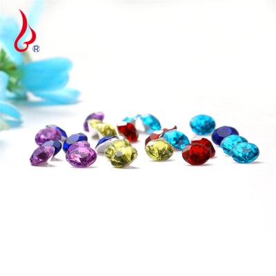 China Lan Guang Point Back 4mm Chaton Acrylic Diamond Stones Loose Stone 10000pcs/bag Environmental Inspection Bling Bling For Wholesale for sale