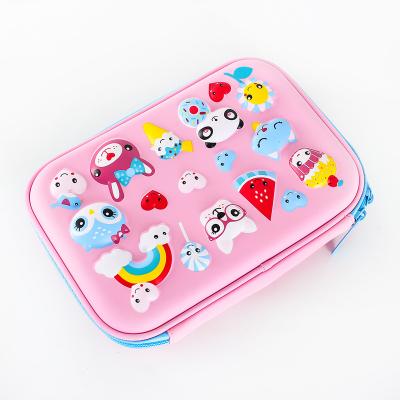 China Schools & Offices Factory Wholesale 3D Printing Cute Students Stationery Pencil Case Pen Storage Bag for sale