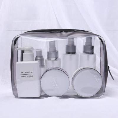 China Online Retail Store Customized Mini Clear Pvc Zip Bag PVC Custom Transparent Cosmetic Case for sale