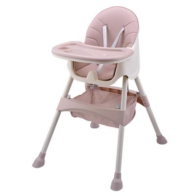 China Modern Foldable Baby High Plastic Baby Feeding Dining Chair and Table for sale