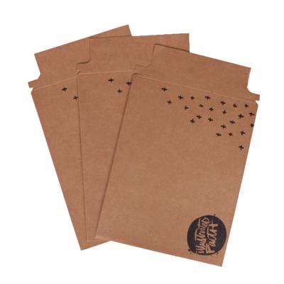 China 300gsm Brown Kraft Paper Cosmetic High Quality Rigid Envelope Mailer for sale