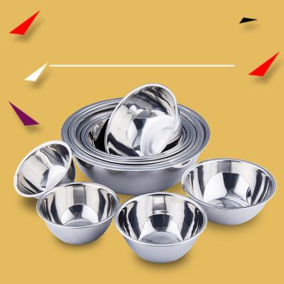 China Viable multi-functional design current tableware deepening stainless steel non-magnetic extra thick soup bowls for sale