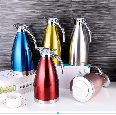 China PORTABLE 304 European Vacuum Coffee Pot Stainless Steel Heat Preservation Insulation Pot for sale