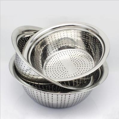 China Non-magnetic Thickened Kitchen Tableware Tools Stainless Steel Wash Basin for sale