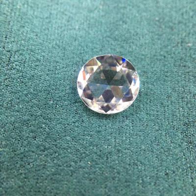 China 4H D Star Color White Rose Cut Moissanite Round Loose Gemstone Lab Grown Loose Stones Moissanite Stones for sale