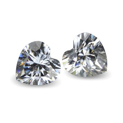 China Star DE Color White 0.54-8.55 Carat 1ct Moissanite For Jewelry Making Loose Heart Moissanite Diamonds for sale