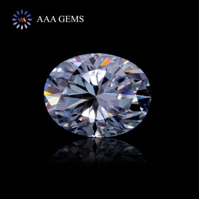 China Colorless Oval E-F Oval Jewelry Setting/DIY Moissanite D G H Moissanite Lab Created Moissanite Price for sale