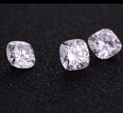 China Jewelry Making High Quality DEF Vvs Moissanite Diamond Cushion 7.5mm Gemstone Synthetic Moissanite Stone for sale