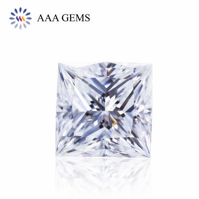 China Jewelry Making Pass Diamond Tester Moissanite Factory Price DEF GH Colorless Vvs Clarity Loose Princess Moissanite for sale