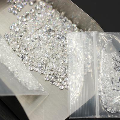 China Jewelry Making Wholesale Price Loosen Round White DE Color VVS 0.8mm-3.0mm Melee Moissanite Stone Small Sizes Moissanite for sale