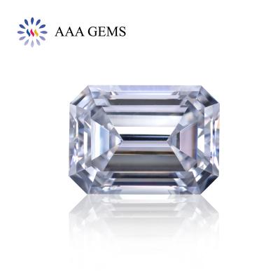 China Star Emerald Cut Moissanite Diamond DE Color VVS Emerald Shape Moissanite Diamonds for sale