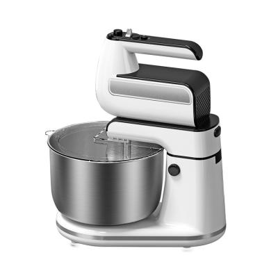 China Plastic Beater Ejector CX-6666 5 Button CX-6666 5 Speed ​​250W 300W ABS Stand Food Hand Mixer With Bowl Stand Rotating Mixer for sale