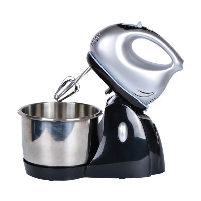 China Beater Ejector Knob CX-6628 Chromed Body 3 5 Speeds 200W 250W Powerful Hand Mixer With 3.0L Stainless Steel Rotating Bowl for sale