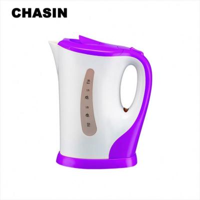 China 360 Degree Classic Clear Color Draw 1.7L Chrome Hot Selling Low Rotation Kitchen Cordless Electric Kettle for sale